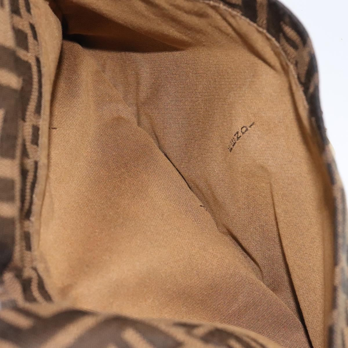 Fendi Chef Zip Crossbody Bag Zucca Canvas, BROWN, CANVAS, Crossbody bag