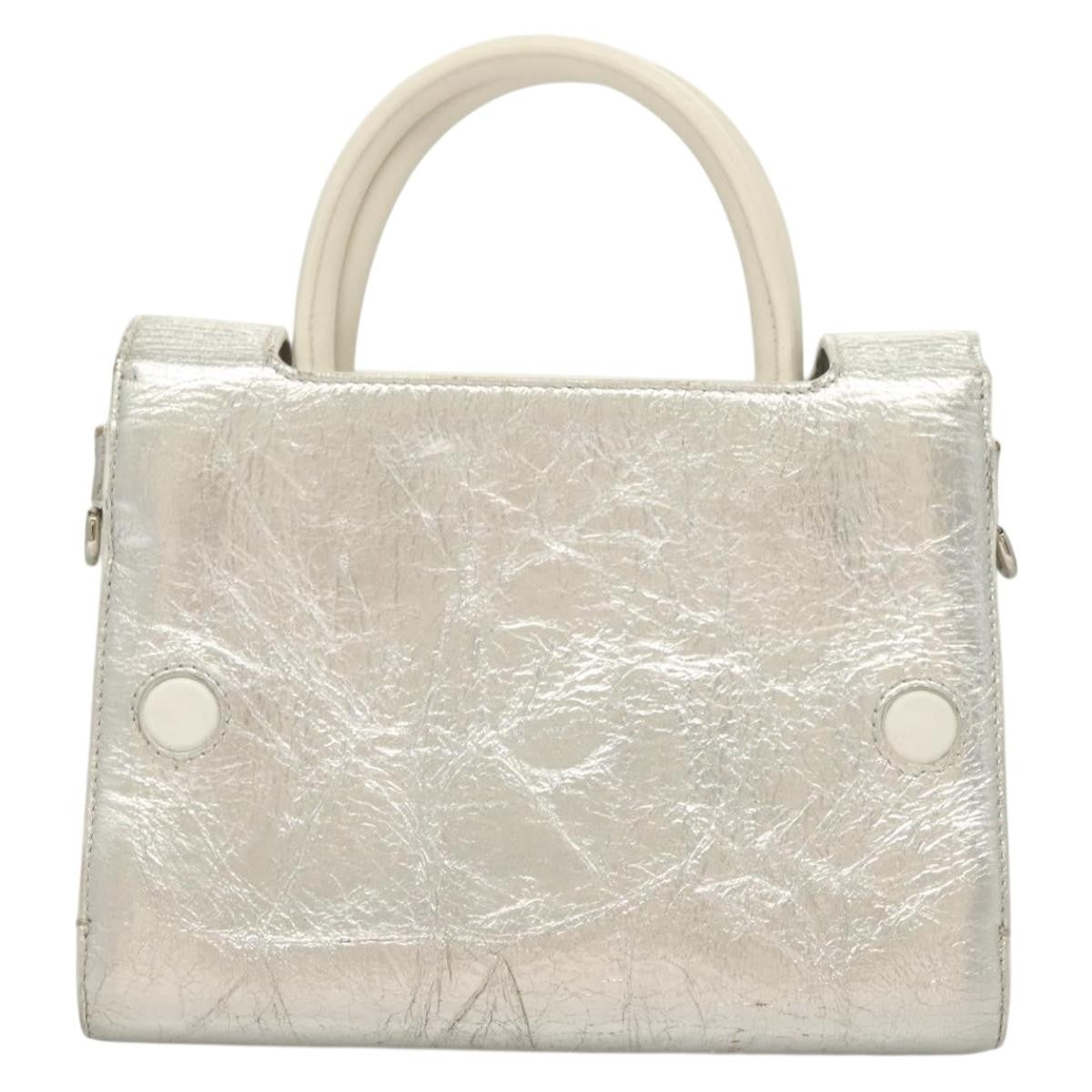 Christian Dior Diorever Bag Leather, SILVER, LEATHER, Bag