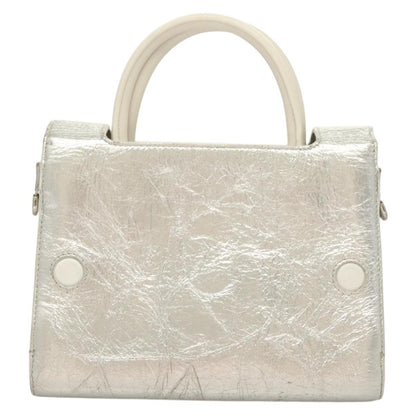 Christian Dior Diorever Bag Leather, SILVER, LEATHER, Bag