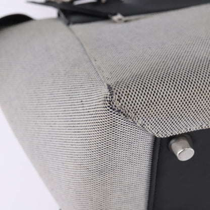 Celine Belt Bag Canvas and Leather, GRAY, CANVAS, Shoulder bag