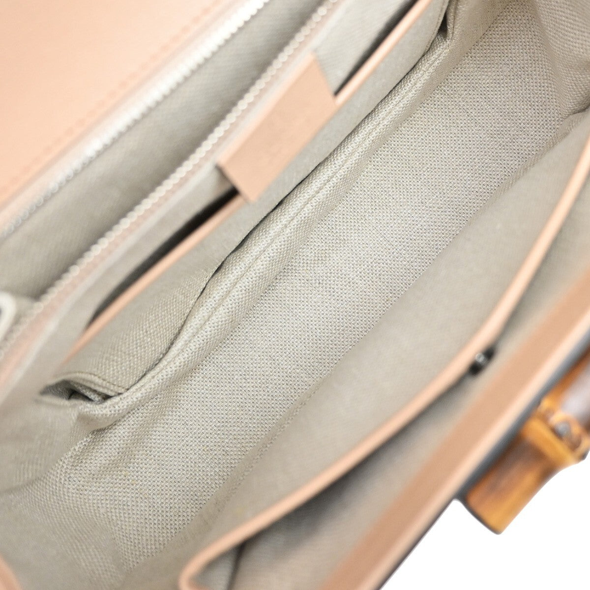 Gucci Bamboo 1947 Top Handle Bag Leather, BEIGE, LEATHER, Handbag