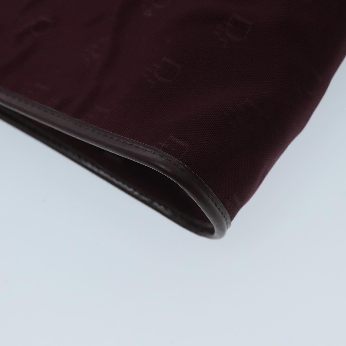 Christian Dior Vintage Trotter Shoulder Bag Nylon, BURGUNDY, NYLON, Shoulder bag