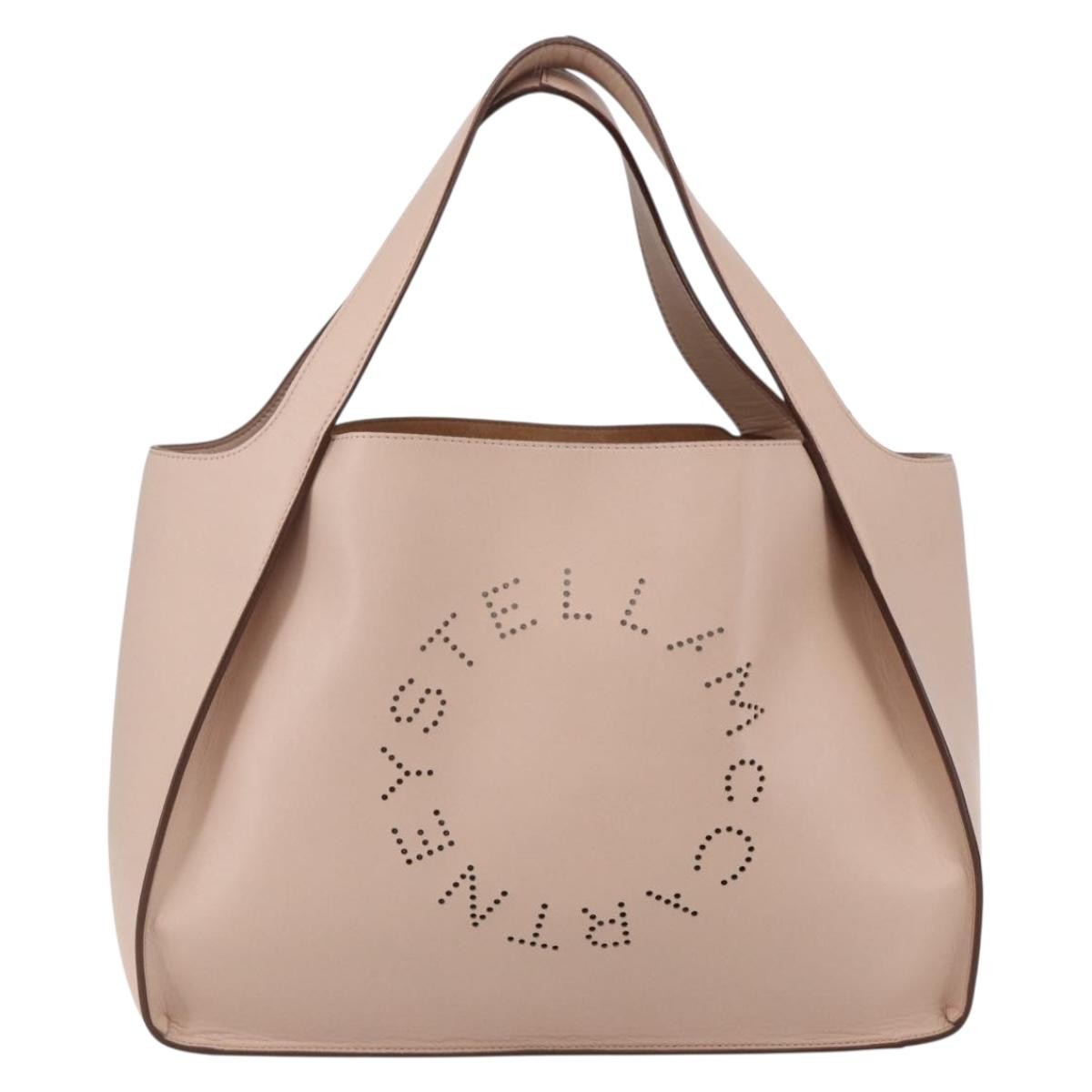 Stella McCartney Alter Tote Perforated Faux Leather, BEIGE, SYNTHETIC, Tote bag
