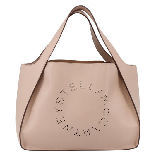 Stella McCartney Alter Tote Perforated Faux Leather, BEIGE, SYNTHETIC, Tote bag