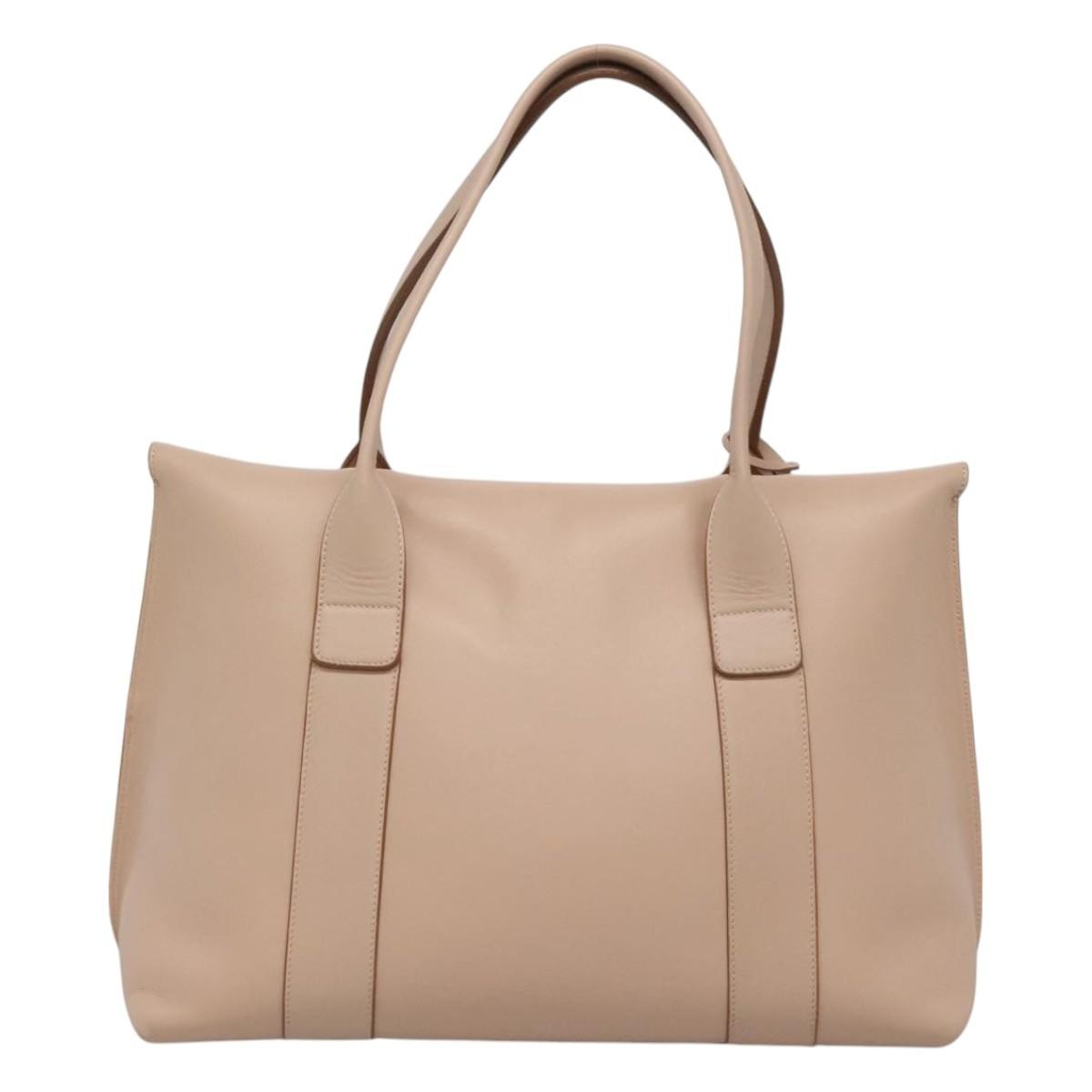 Salvatore Ferragamo Sookie Satchel Leather, BEIGE, LEATHER, Handbag