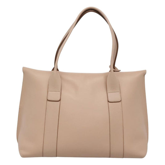 Salvatore Ferragamo Sookie Satchel Leather, BEIGE, LEATHER, Handbag