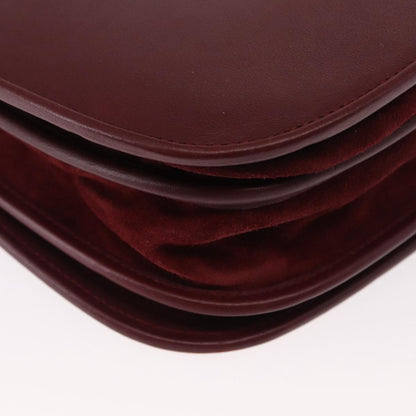 cartier Must de Cartier Shoulder Bag Leather, BURGUNDY, LEATHER, Shoulder bag