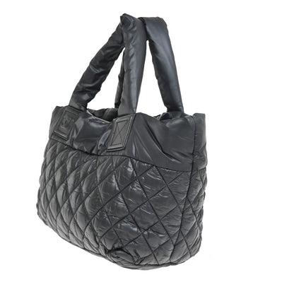 Chanel Coco Cocoon Reversible Tote Quilted Nylon, BLACK, NYLON, Tote bag
