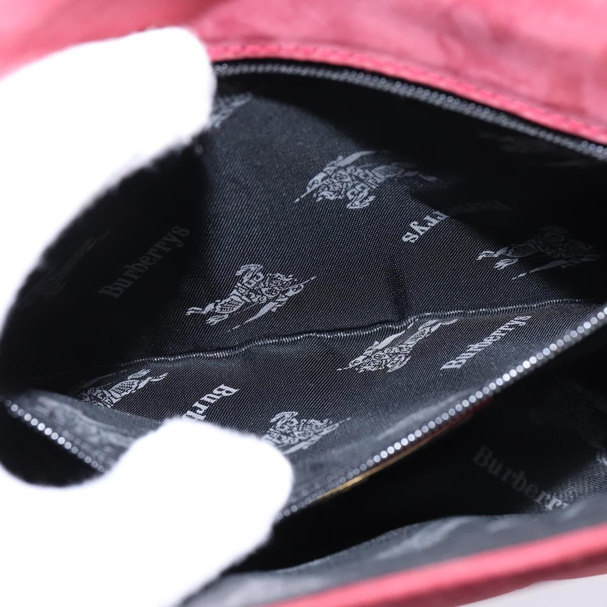 Burberry Vintage Crossbody Bag Suede, PINK, SUEDE, Shoulder bag