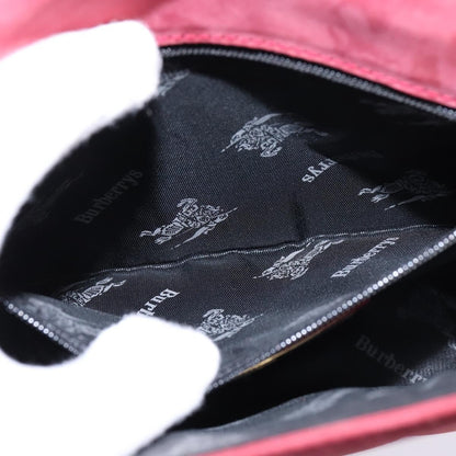 Burberry Vintage Crossbody Bag Suede, PINK, SUEDE, Shoulder bag