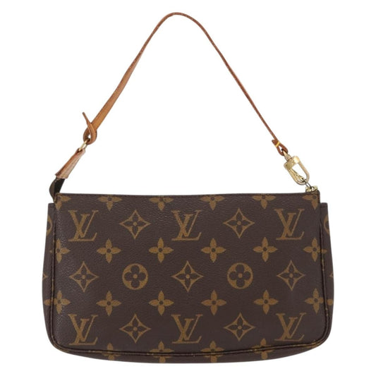 Louis Vuitton Pochette Accessoires Monogram Canvas, BROWN, CANVAS, Clutche & pouche