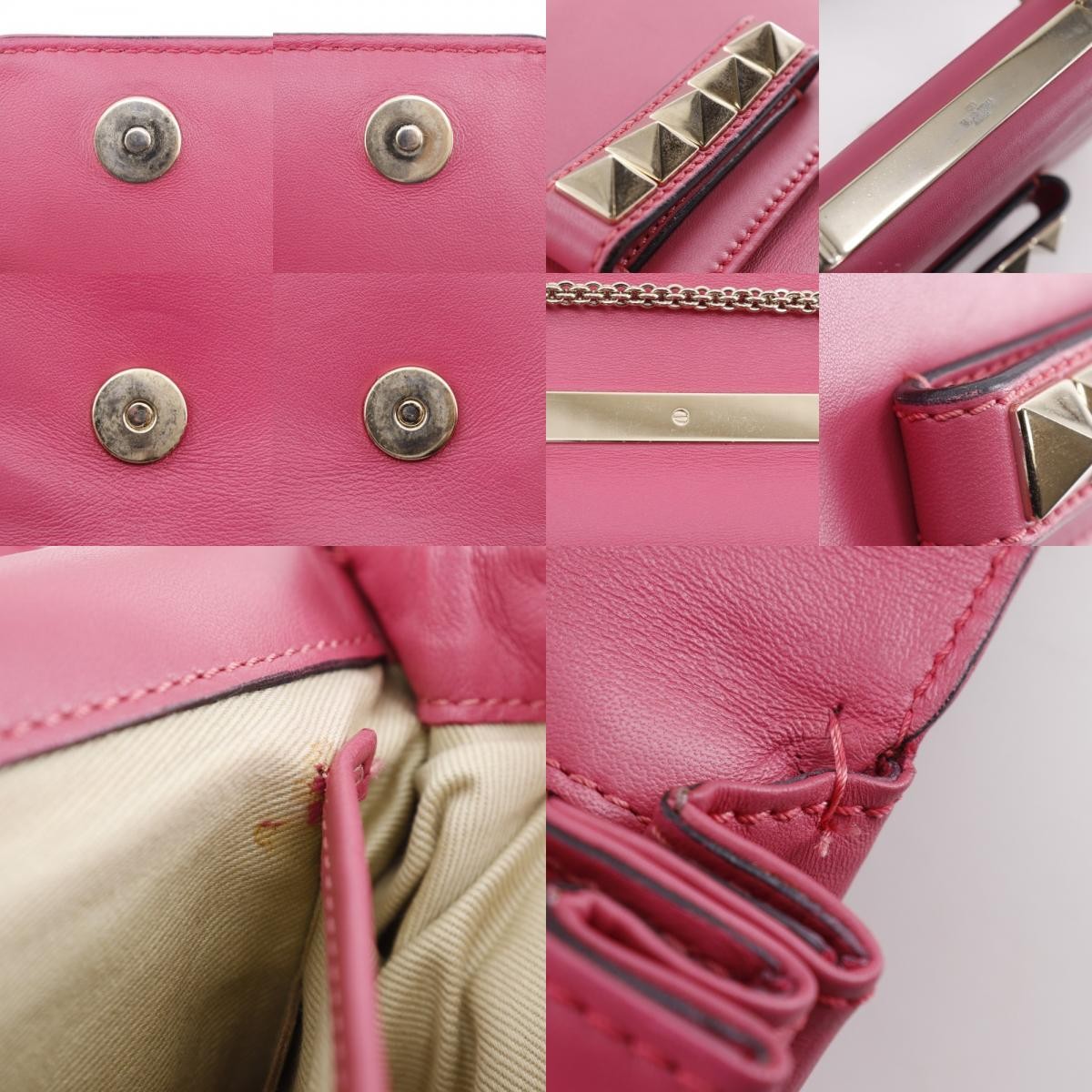 Valentino Garavani Va Va Voom Clutch Leather, PINK, LEATHER, Shoulder bag