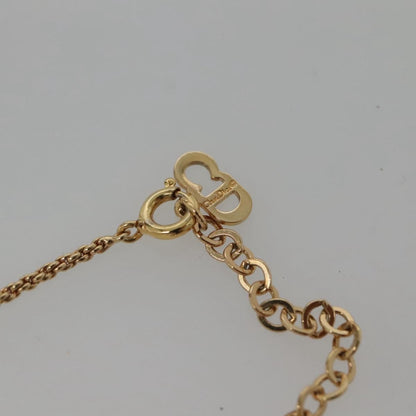 Christian Dior CD Pendant Necklace Metal, GOLD, METAL, Necklace