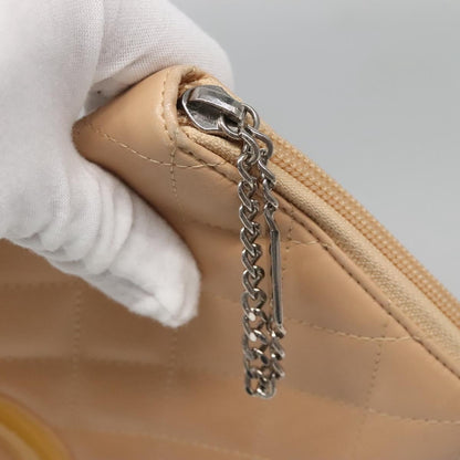 Chanel Cambon Zip Around Organizer Wallet Quilted Lambskin, ORANGE, LEATHER, Wallets