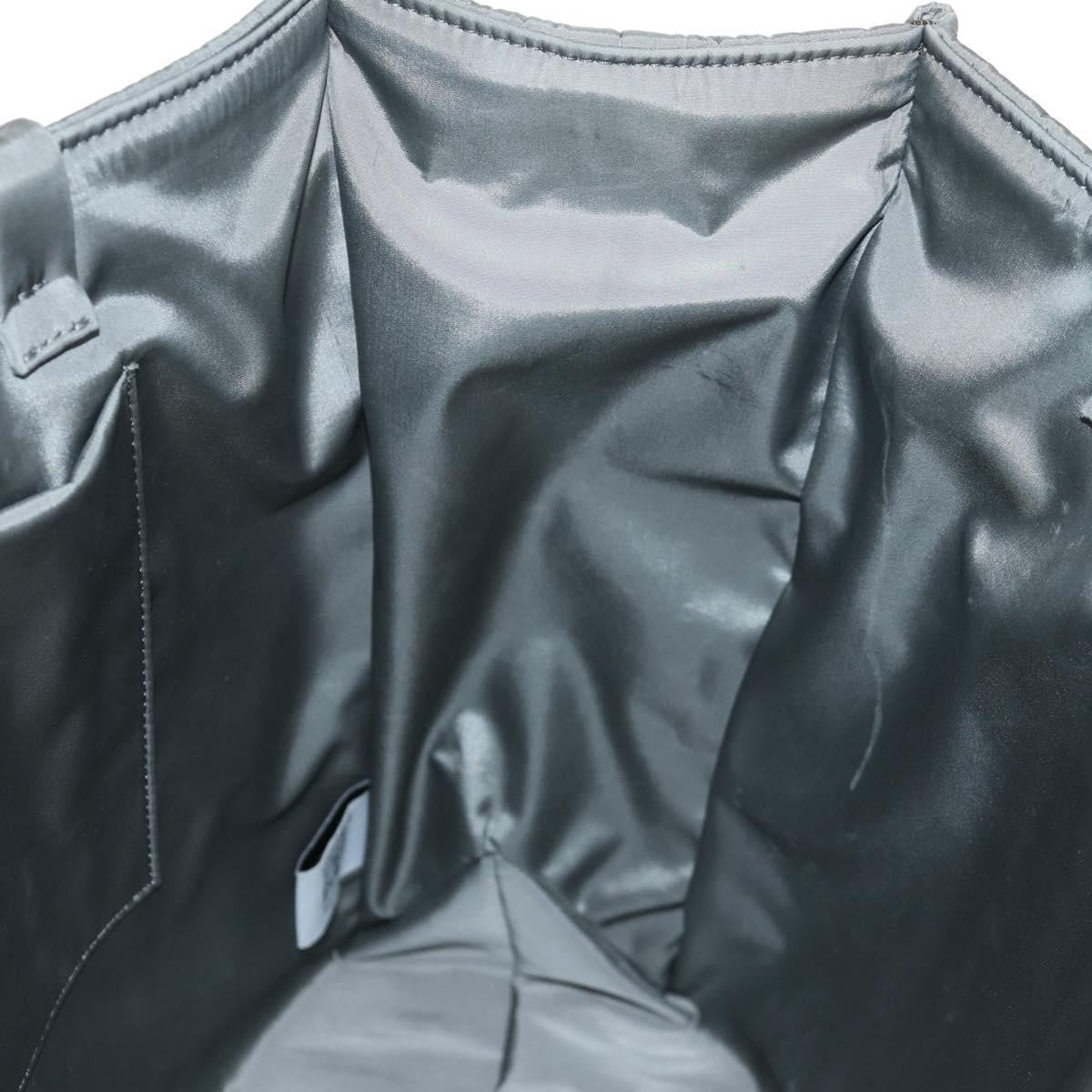 Chloe Woody Tote Recycled Nylon, GRAY, NYLON, Tote bag