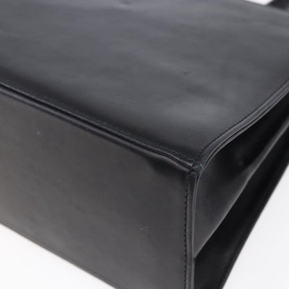 Salvatore Ferragamo Gancini handbag Leather, BLACK, LEATHER, Handbag