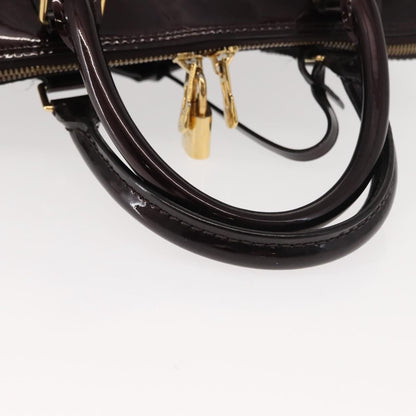 Louis Vuitton Alma Handbag Monogram Vernis, PURPLE, PATENT_LEATHER, Handbag