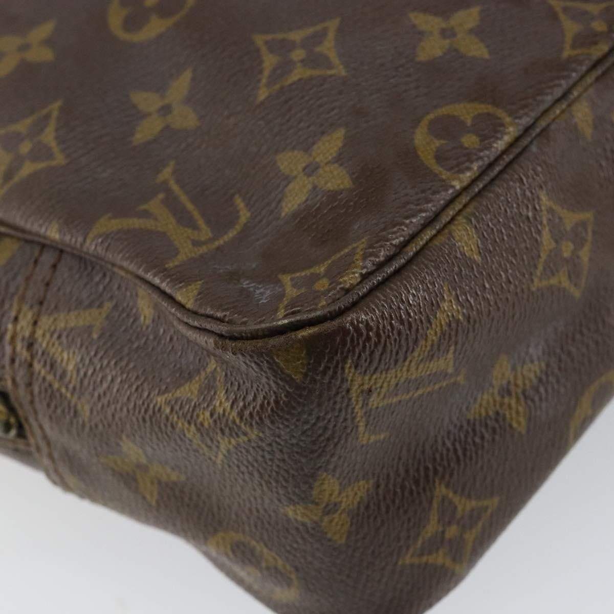 Louis Vuitton Trousse Toiletry Pouch Monogram Canvas, BROWN, CANVAS, Toiletry Case