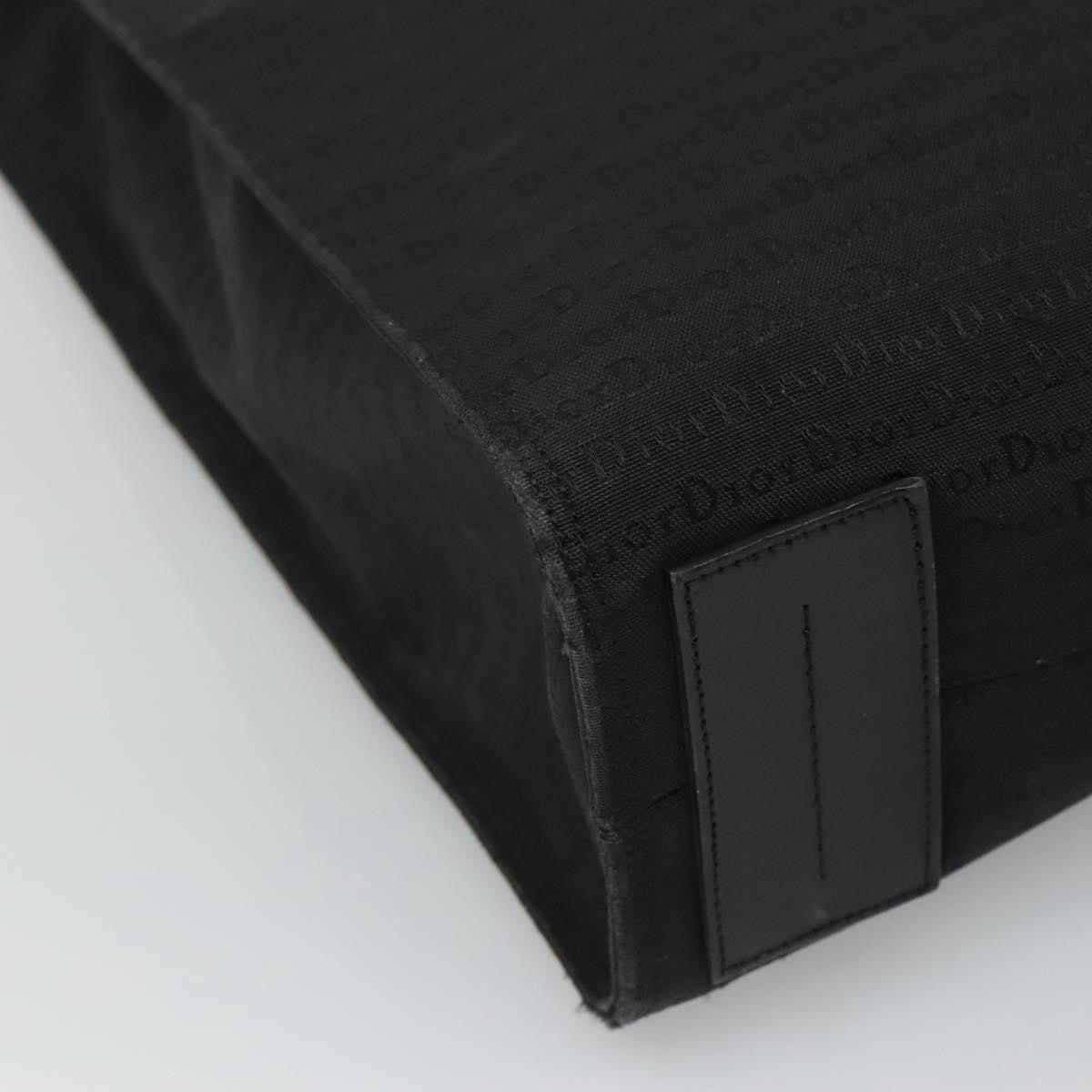 Christian Dior Vintage Tote Canvas, BLACK, CANVAS, Tote bag