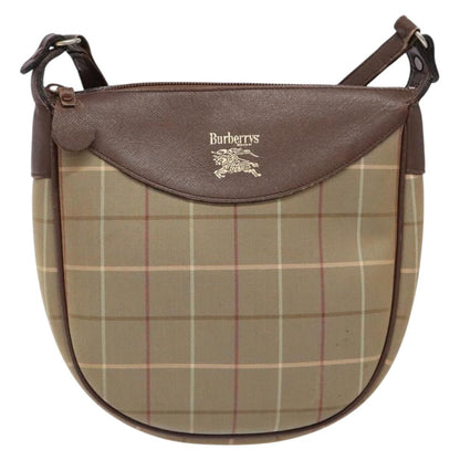 Burberry Nova check Shoulder bag Canvas, BEIGE, CANVAS, Shoulder bag