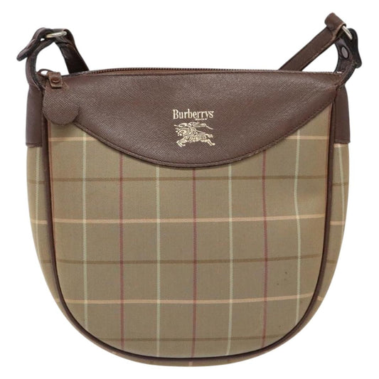 Burberry Nova check Shoulder bag Canvas, BEIGE, CANVAS, Shoulder bag