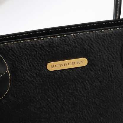 Burberry Vintage Handbag Leather, BLACK, LEATHER, Handbag