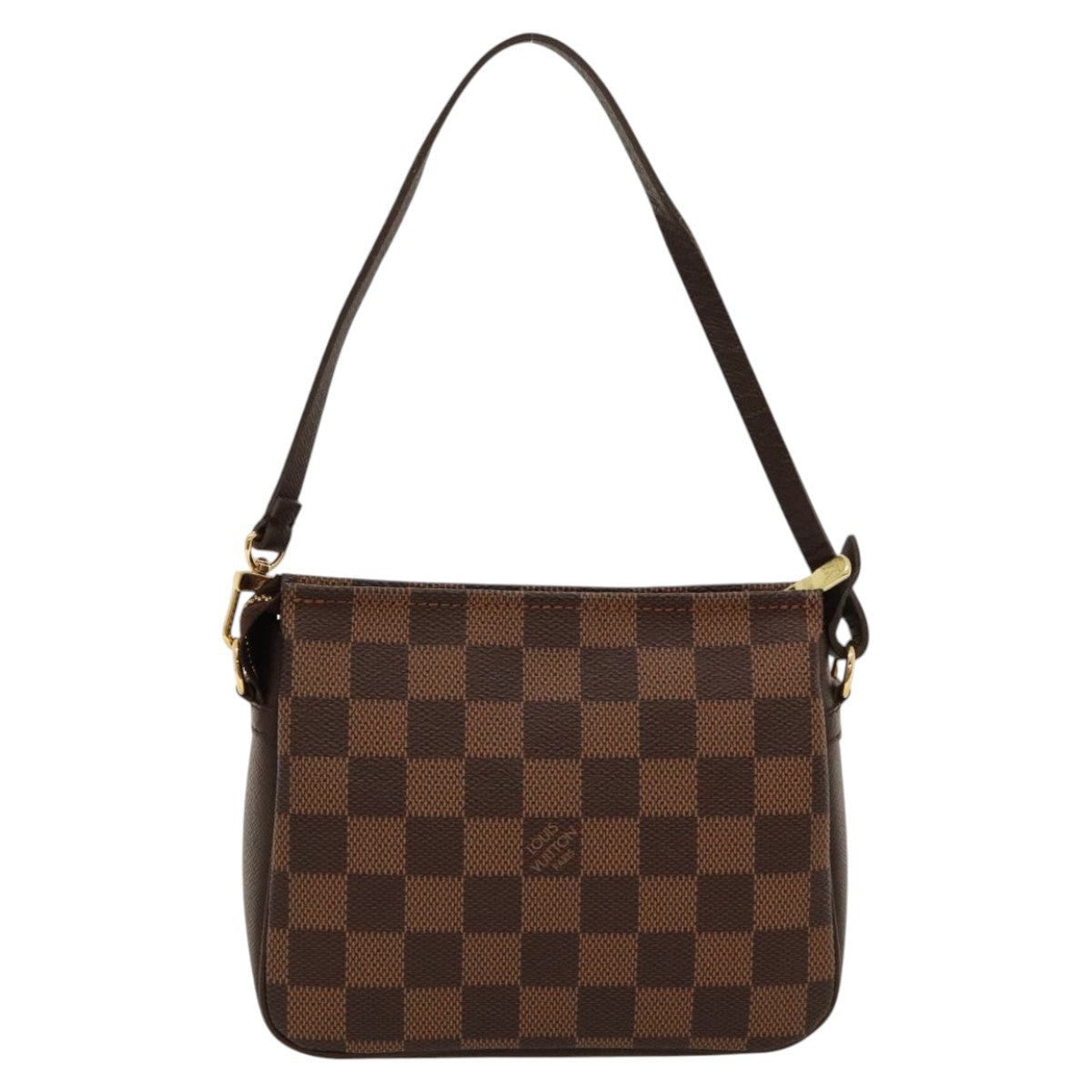 Louis Vuitton Trousse Make Up Bag Damier, BROWN, CANVAS, Clutche & pouche