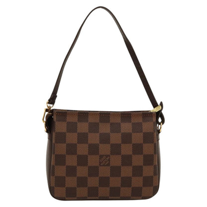 Louis Vuitton Trousse Make Up Bag Damier, BROWN, CANVAS, Clutche & pouche