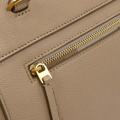 Celine Belt Bag Calfskin, BEIGE, LEATHER, Handbag