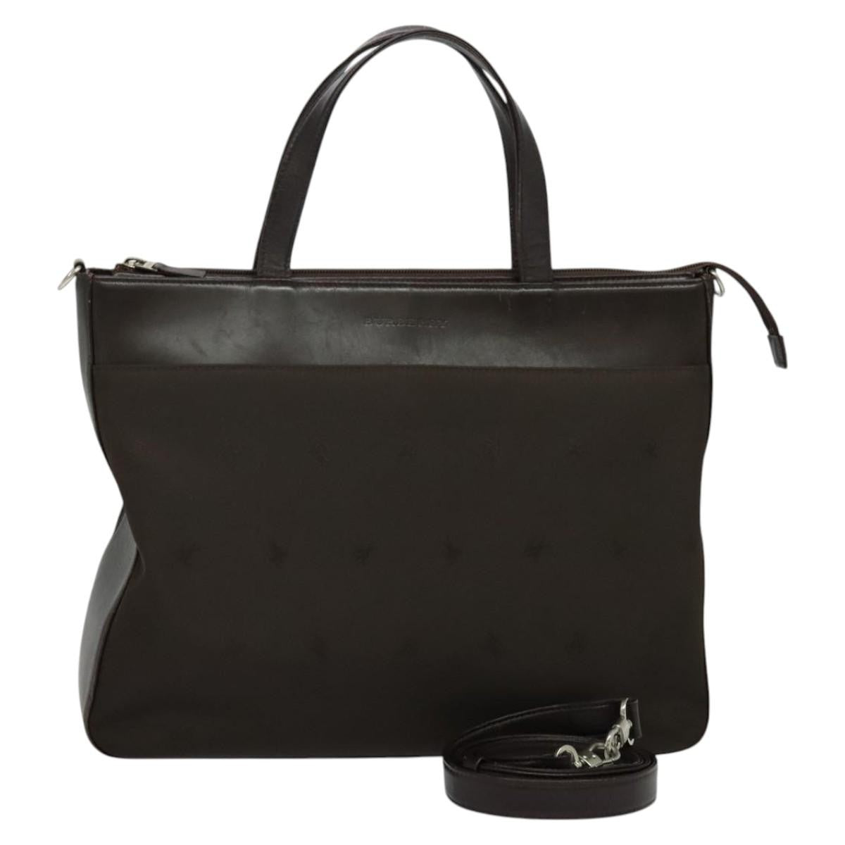 Burberry Vintage Tote Leather, BROWN, LEATHER, Tote bag