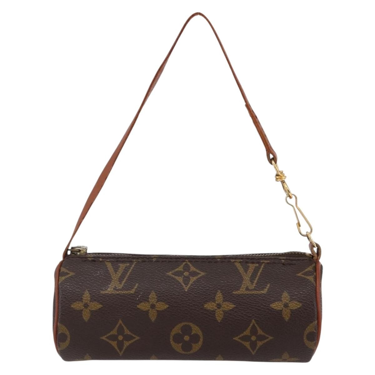 Louis Vuitton Papillon Pochette Monogram Canvas, BROWN, CANVAS, Handbag
