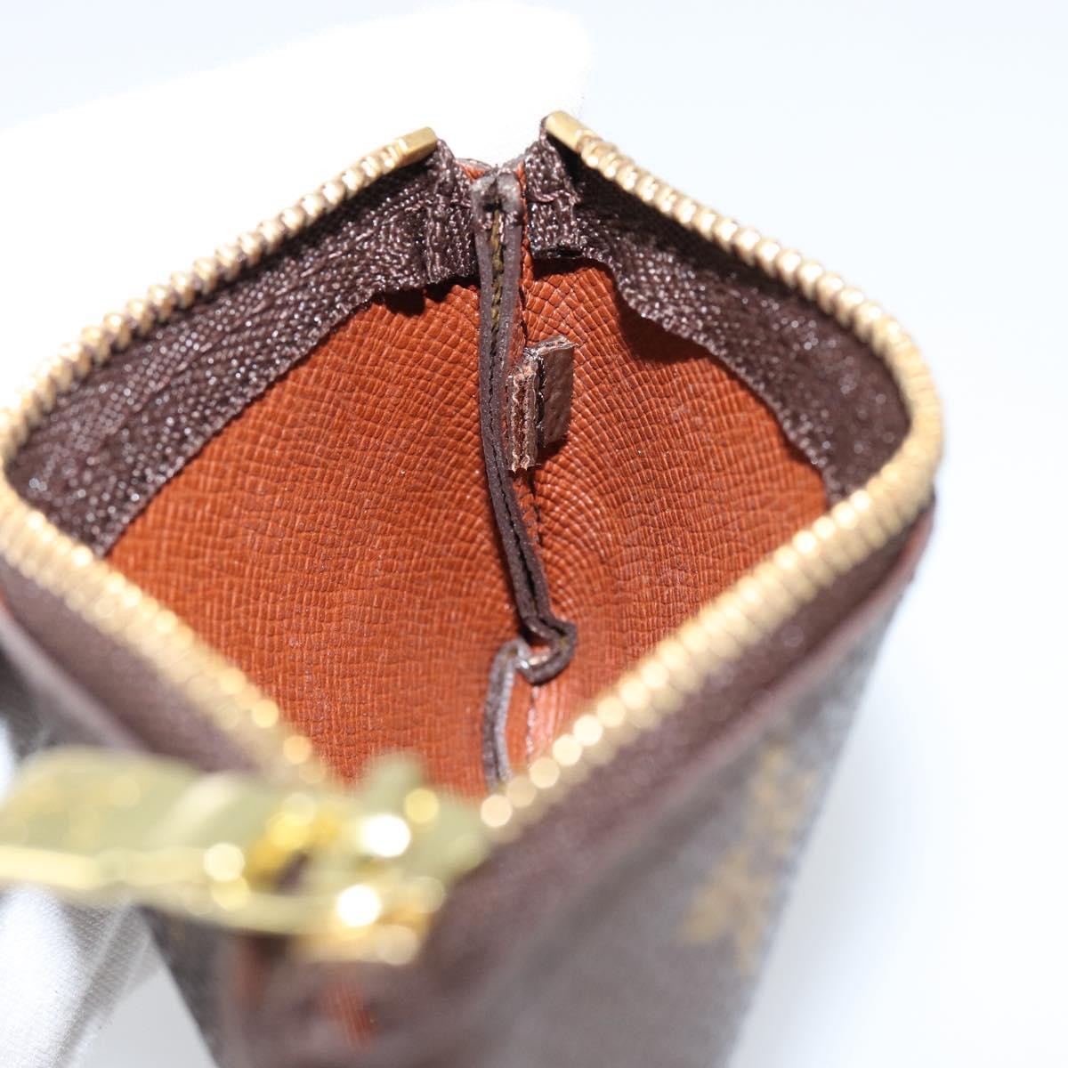 Louis Vuitton Pochette Clés Monogram Canvas, BROWN, CANVAS, Wallets