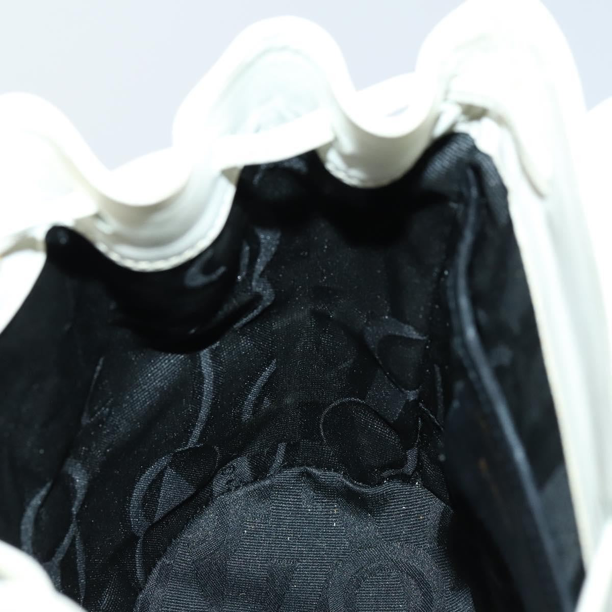 Salvatore Ferragamo Gancini Backpack Leather, WHITE, LEATHER, Backpack