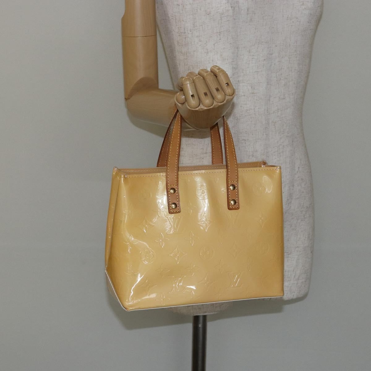 Louis Vuitton Reade Handbag Monogram Vernis, YELLOW, PATENT_LEATHER, Handbag