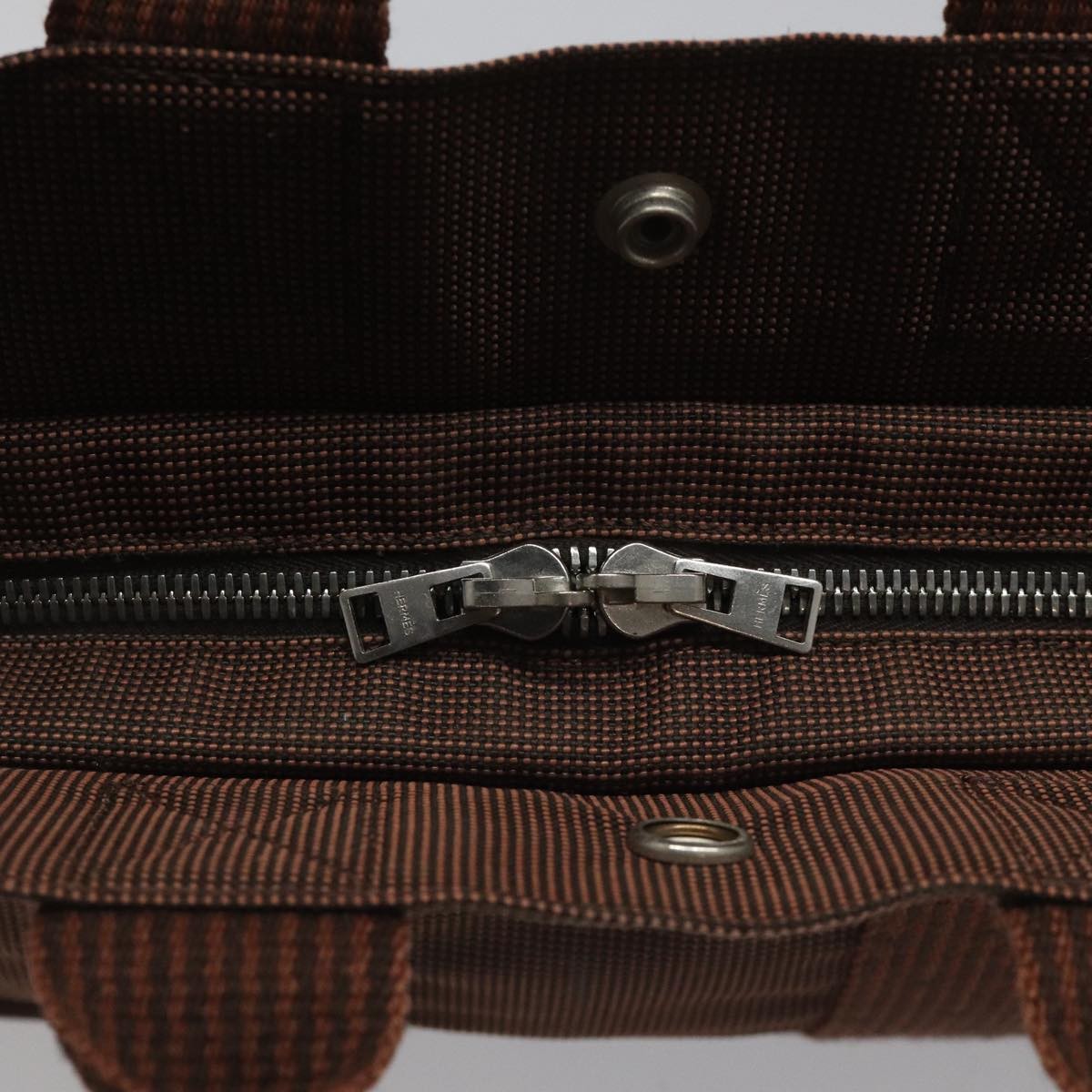 Hermes Fourre-tout Herline Fourre-tout Herline, BROWN, CANVAS, Tote bag