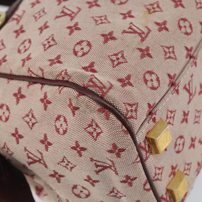 Louis Vuitton Josephine Handbag Mini Lin, RED, CANVAS, Handbag