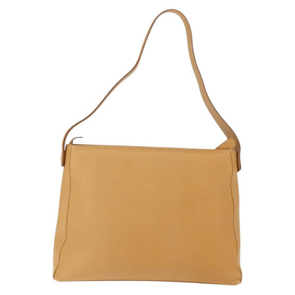 Salvatore Ferragamo Vintage Shoulder Bag Leather, BEIGE, LEATHER, Shoulder bag