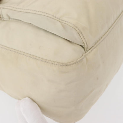 Prada Buckle Messenger Bag Tessuto, BEIGE, NYLON, Shoulder bag