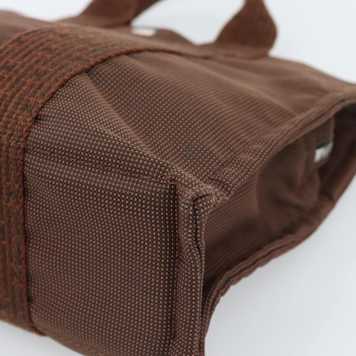 Hermes Fourre-tout Herline Fourre-tout Herline, Brown, Canvas, Tote Bag