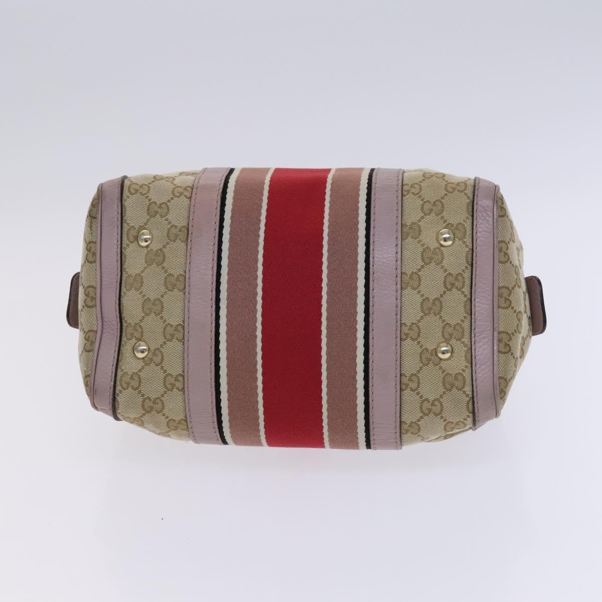 Gucci Vintage Web Boston Bag GG Canvas, BEIGE, CANVAS, Travel bag