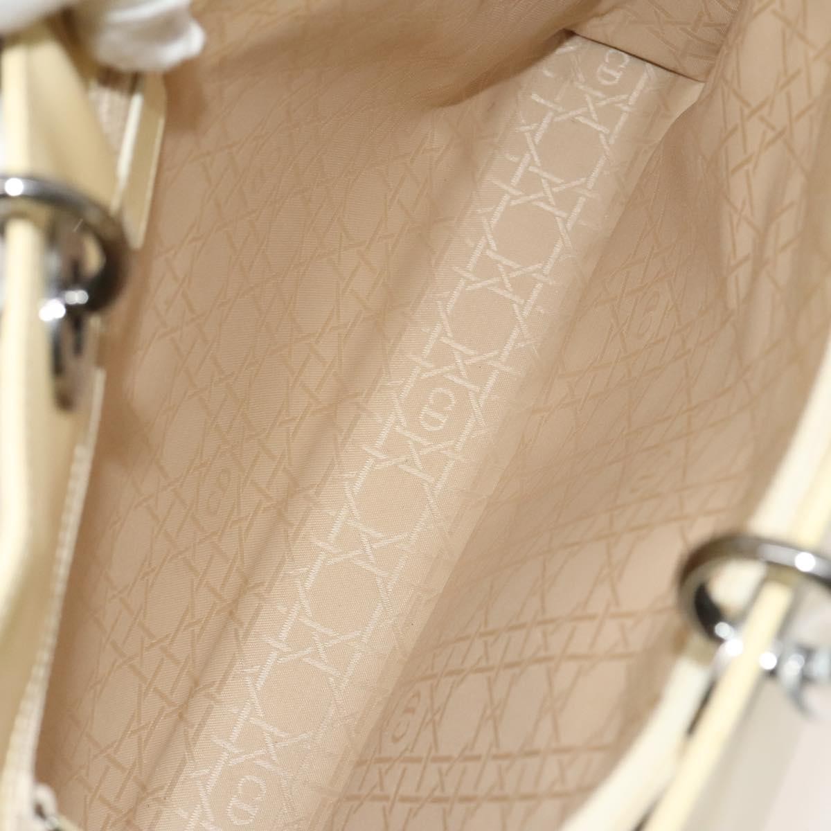 Christian Dior Vintage Lady Dior Patent Patent leather, BEIGE, PATENT_LEATHER, Handbag