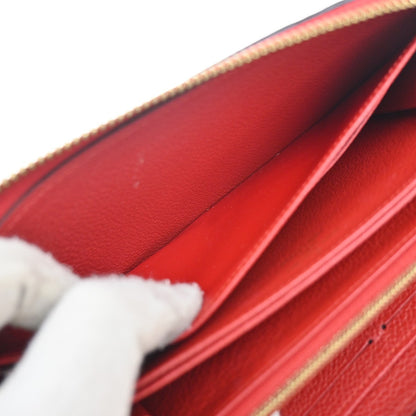 Louis Vuitton Zippy Wallet NM Leather Empreinte, RED, LEATHER, Wallets