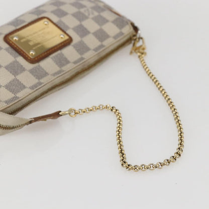 Louis Vuitton Eva Handbag Damier, WHITE, CANVAS, Shoulder bag