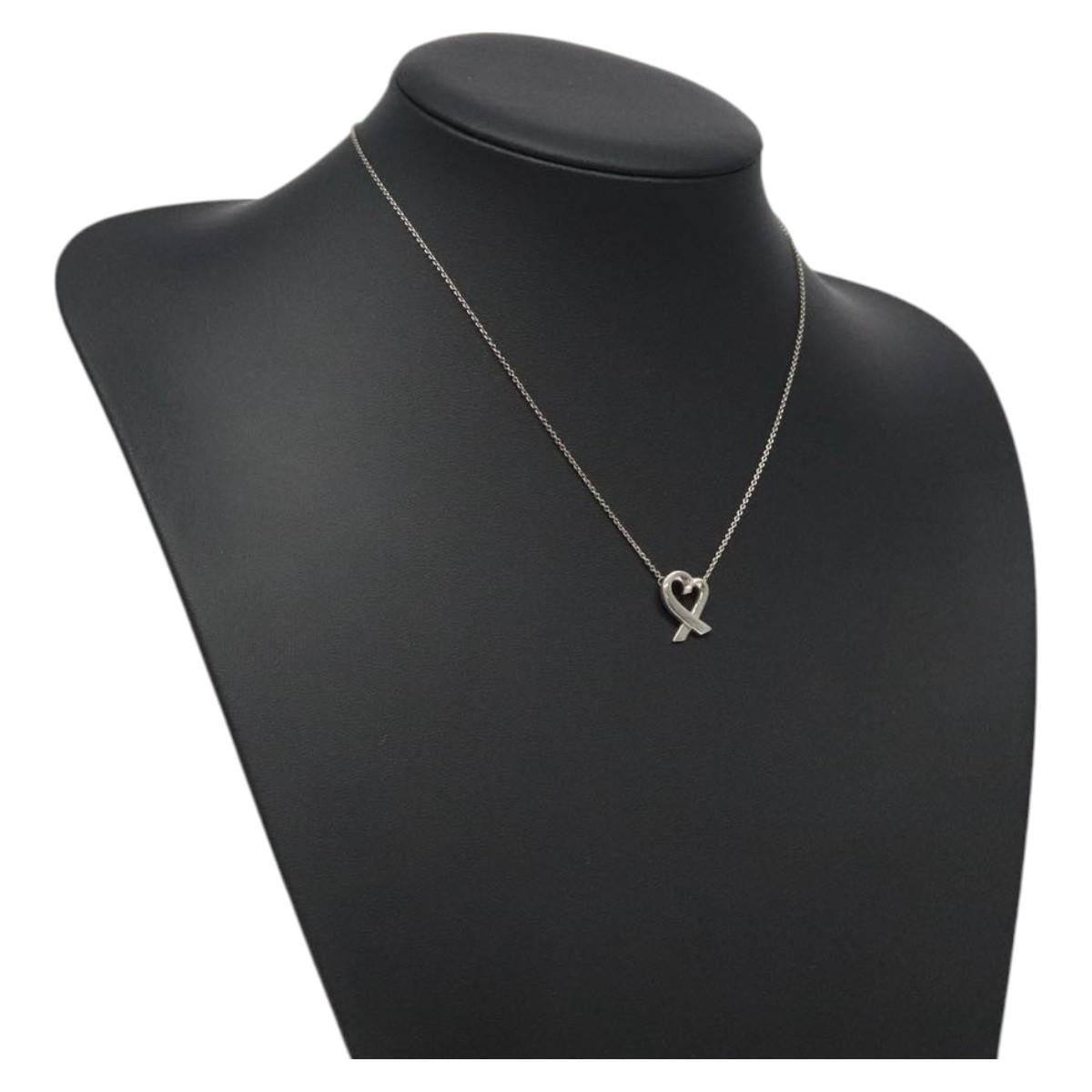 Tiffany & Co. Paloma Picasso Loving Heart Pendant Necklace Silver 925, SILVER, SILVER, Necklace