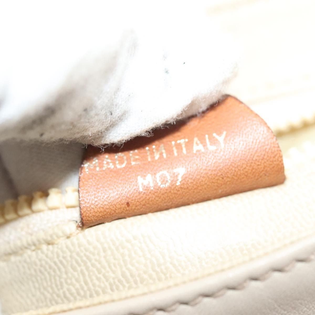 Celine Vintage Triomphe Shoulder Bag Leather, BEIGE, LEATHER, Shoulder bag