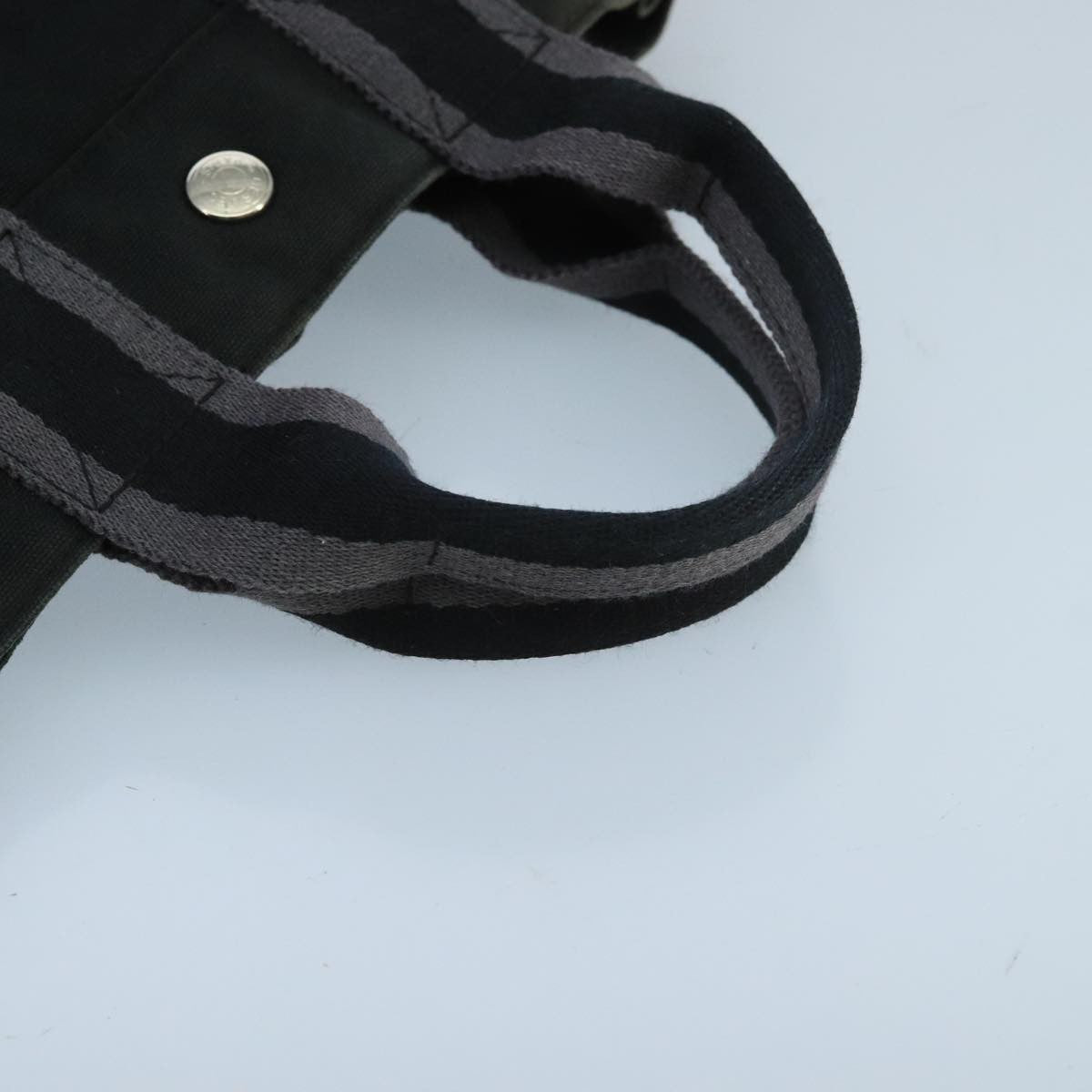 Hermes Fourre Tout Tote Canvas, BLACK, CANVAS, Tote bag