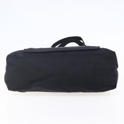 Prada Front Pocket Zip Tote Tessuto, BLACK, NYLON, Tote bag