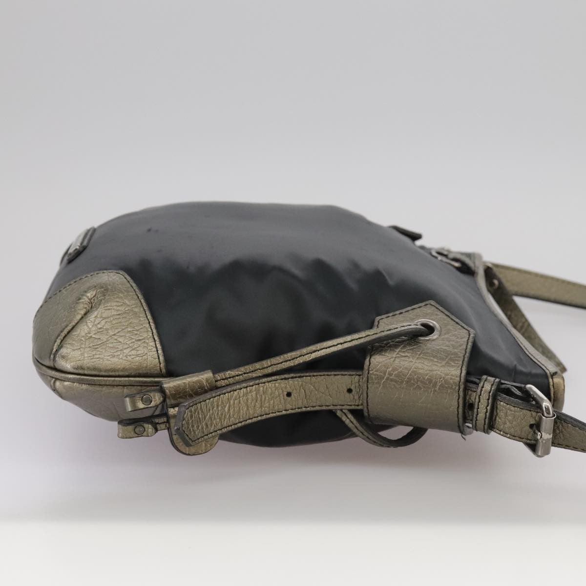 Burberry Vintage Shoulder Bag Nylon, BLACK, NYLON, Shoulder bag