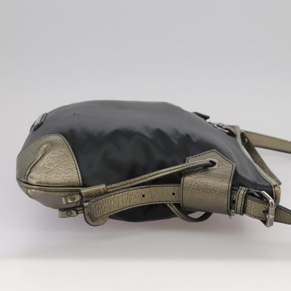Burberry Vintage Shoulder Bag Nylon, BLACK, NYLON, Shoulder bag
