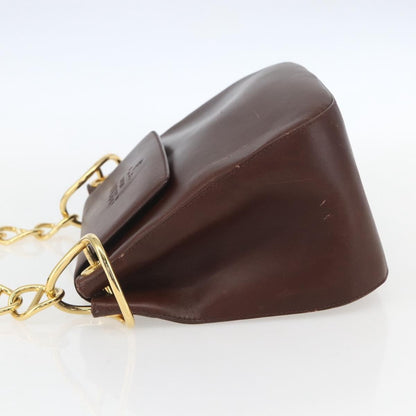 Prada Vintage Shoulder Bag Leather, BROWN, LEATHER, Shoulder bag